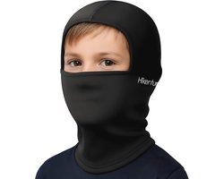 Kinderen Balaclava - Winddicht Stormmasker en Warme Ski Masker voor Onder Helm - Zwart