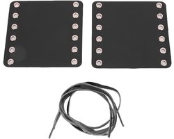 Leren Handvat Covers voor Motorfietsen, Set van 1 Paar, Geschikt voor de Meeste Motoren, Zwart, Comfort en Bescherming