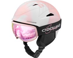 Lichtgewicht Skihelm met Skibril voor Volwassenen en Jongeren | Verstelbare Ventilatie | Geschikt voor Skiën en Snowboarden