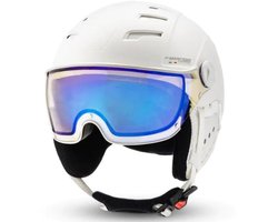 Mango Venus Skihelm Met Vizier | White | Flash Blue Mirror | Maat: 55 t/m 58 cm