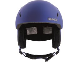 SINNER - CREST Unisex Skihelm - MATTE NAVY BLUE - Maat M, 55-58 cm