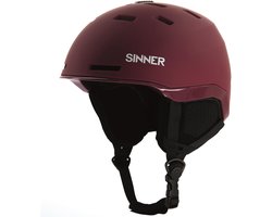 SINNER KAISER Unisex Skihelm - MATTE BURGUNDY - Maat L, 59-62 cm