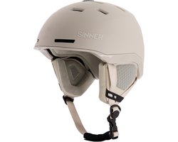 SINNER - KAISER Unisex Skihelm - MATTE LIGHT GREY - Maat S, 51-54 cm