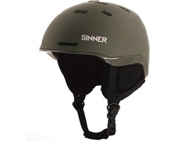 SINNER - KAISER Unisex Skihelm - MATTE MOSS GREEN - Maat L