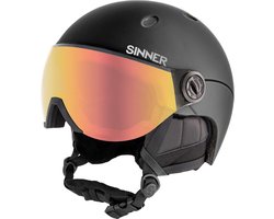 SINNER - Titan Visor - Mat Zwart - Unisex - Maat S