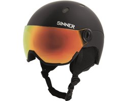 Sinner Titan Visor Skihelm Met Photochromic Vizier 2025 - Zwart