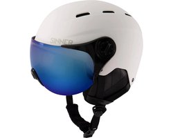 SINNER - Typhoon Visor - Mat Wit- Unisex - Maat 57