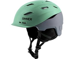 SINNER X PHBG - Serfaus skihelm - Groen / Grijs - Maat L