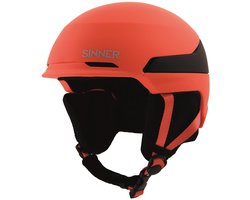 SINNER - ZERMATT Unisex Skihelm - MATTE ORANGE NEON - Maat L, 59-62 cm