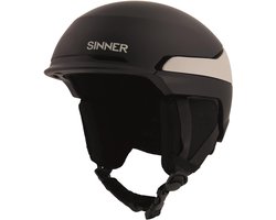 SINNER ZERMATT Unisex Skihelm - MATTE Zwart-MATTE LIGHT GREY - Maat XL, 61-64 cm
