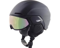 Skihelm Alpina Alto QV Black Matt (Cobalt Green)-59 - 63 cm