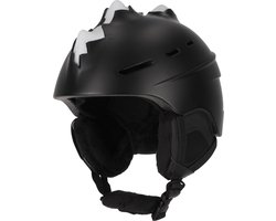 Skihelm voor Kinderen en Volwassenen| Matzwart| Crazy Safety|EN1077 Certificatie