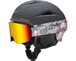 Snowboardhelm met Skibril Set voor Volwassenen en Jongeren