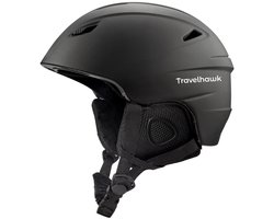 Travelhawk Skihelm - Snowboard Helm - Ski Helm - Unisex - Zwart - L/XL