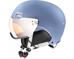 Uvex HLMT 500 Visor skihelm met vizier - blauw - maat 52-55 cm