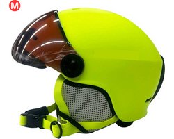 Xerolax Skihelm - Met Vizier - Ski Gadgets - Dames - Heren - Wintersport - Ski - Groen - Maat M