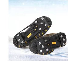 8-Tanden IJsschroeven voor Schoenen - L Maat (40-46) Universele Anti-Slip Schoenenkettingen, Slijtvaste Staalspiezen Tractiegear voor Buitenwandelen, Sneeuw & IJsterrein