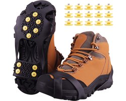 Anti Slip Sneeuwzolen – Gripzooltjes – Sneeuwzolen voor Schoenen – 10 Spikes – Universeel – Maat 36-40 – Zwart