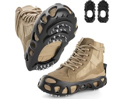 Anti Slip Sneeuwzolen - Maat S, Schoenmaat 31-36 - Veilig lopen op Sneeuw en IJs - Sneeuwtractie - Anti-slip Ijsgrijpen - Verbeterde grip - Anti-slip Schoenspikes - Schoenovertrekken - Anti-slip klauwen spike - Voor wandelen, vissen, klimmen en hiken