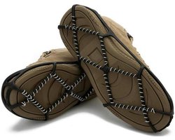 Anti Slip Sneeuwzolen met Sneeuwkettingen - Ijsgrepen - Sneeuwijzers - Veilig Lopen Op Sneeuw En Ijs - Ijsklauwen voor Schoenen - Sneeuw en Ijspikes - Duurzame Siliconen voor Winterschoenen - voor Wandelen Vissen - Schoenmaat 38-45