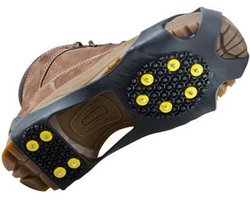 Anti Slip Sneeuwzolen – Sneeuwketting – Snowstep – wintergrip – Loop gemakkelijk over sneeuw en ijs! – Maat XL Schoenmaat 45 t/m 48 – Antislip – 10 Spikes