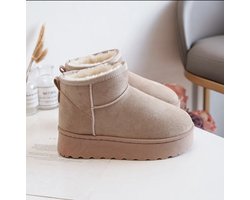 Bottes fourrées Style Ugg beiges 33