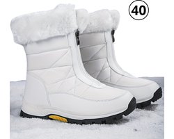 Bovista Snowboots Voor Dames - Sneeuwschoenen- Wintersport Sneeuwboots - Ski Gadgets - Maat 40 - Wit