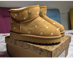 Camel meiden winterboots met bloemetjes
