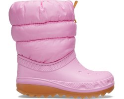 Crocs Classic Neo Puff Boot K - Kinderen - Boots - Roze - Maat 36/37