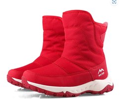 Dames Men Universal Snowboots met fleecevoering Rood maat 37