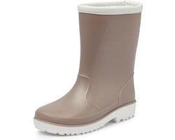 Gevavi Boots - Bodi gevoerde kinderlaars PVC taupe - maat 28