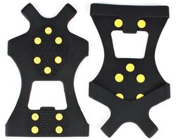 Kraftverdia Antislip Sneeuwzolen met Sneeuwkettingen - Veilig lopen op Sneeuw en IJs - Maat M, Schoenmaat 36-40 - Met 10 Spikes voor extra grip