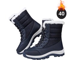 Nivard Snowboots - Sneeuwschoenen - Sneeuwboots - Dames - Wintersport - Ski - Skischoenen - Zwart - 40 - Laarzen