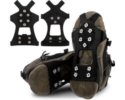 Schoenspijkers Anti-slip Schoenhuid – Roestvrijstaal Ijsklauwen voor Winterwandelen, Wandelaccessoires voor Vrouwen & Mannen