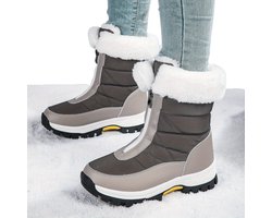 Sneeuwboots - Sneeuwschoenen Wintersport - Dames Snowboots - Ski Gadgets - Maat 38.5-39 - Grijs