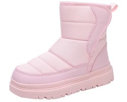 Sneeuwlaarzen - Waterdichte en antislip voering - Warme winterlaarzen - Geschikt voor koud weer en buitenactiviteiten - Geschikt voor ijzige en besneeuwde ondergronden - Dikke zool met klittenbandsluiting - Maat 35