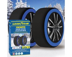 Sneeuwsokken voor Auto's - 2 Stuks Size L, Geschikt voor R14 - R20