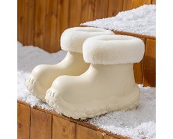 Snowboots - EVA Waterdichte Winter Sneeuw Laarzen 2026 - Met Bontvoering - Uniseks Ontwerp - Anti-Slip Dikke Zool - Aanbevolen Maat Groter - Zachte Demping - Lichtgewicht en Comfortabel - 36/37