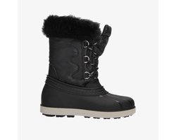 Snowfun gevoerde kinder snowboots met imitatiebont zwart - Maat 30/31 - Moonboots