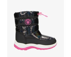 Snowfun gevoerde kinder snowboots zwart roze - Maat 28 - Moonboots