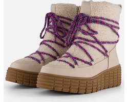 Tamaris Winterboots beige Textiel - Dames - Maat 40