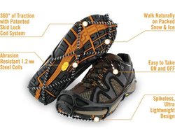 Yaktrax Walker - schoenketting - sneeuwgripzolen - 44-46 L
